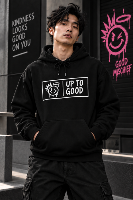 Up To Good Hoodie — Playful Graphic Pullover