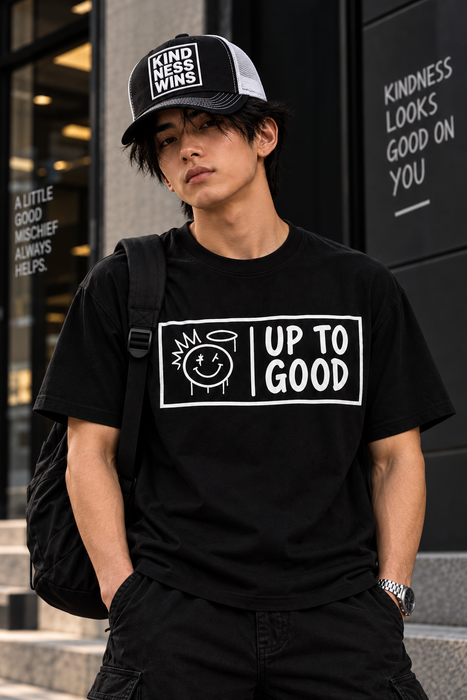 6 Panel Mesh Back Trucker Hat Kindness Wins