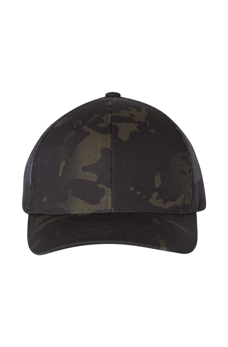 Multicam Retro Trucker Cap Do good be kind take no shit